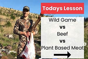 Wild Game vs. Beef vs. Plant Based Meat